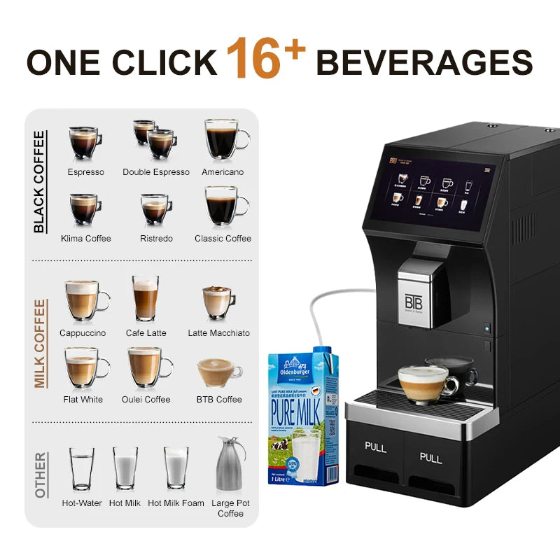 Hot Selling Programmable Electric Stainless Steel Commercial Automatic Coffee Machine for Business & Hotel Use Available Now