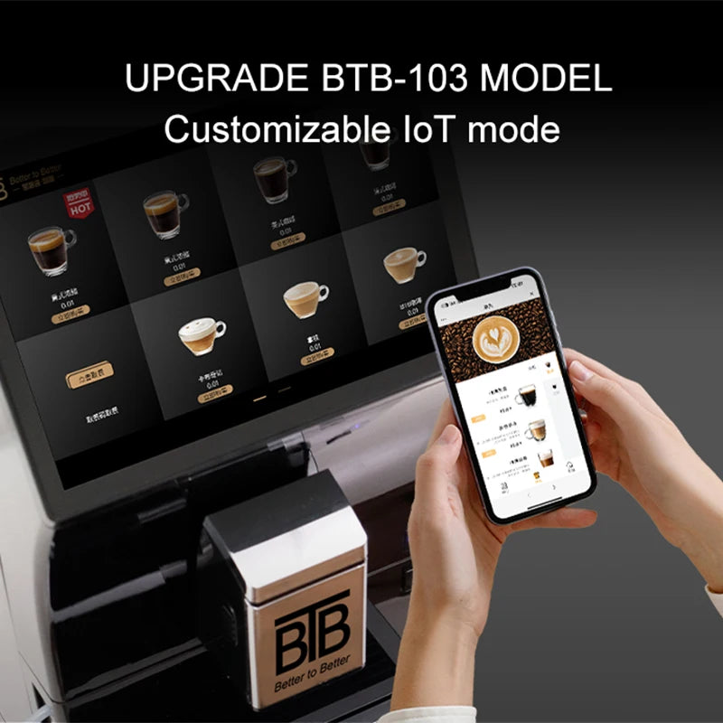 Hot Selling Programmable Electric Stainless Steel Commercial Automatic Coffee Machine for Business & Hotel Use Available Now
