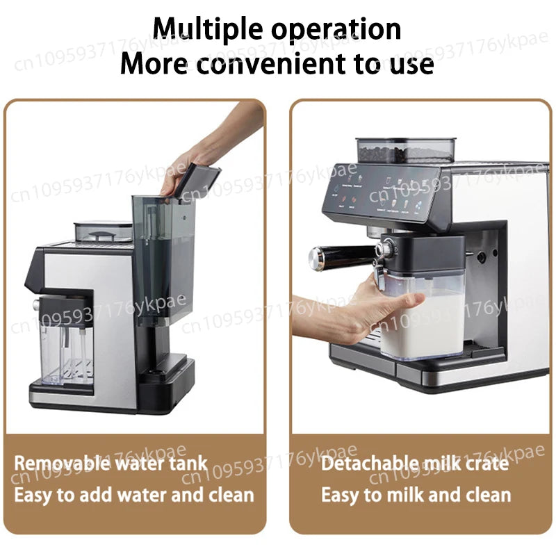Detachable Fully Automatic Coffee Machine Grinder Machine Home Cappuccino Machine Latte Coffee Maker