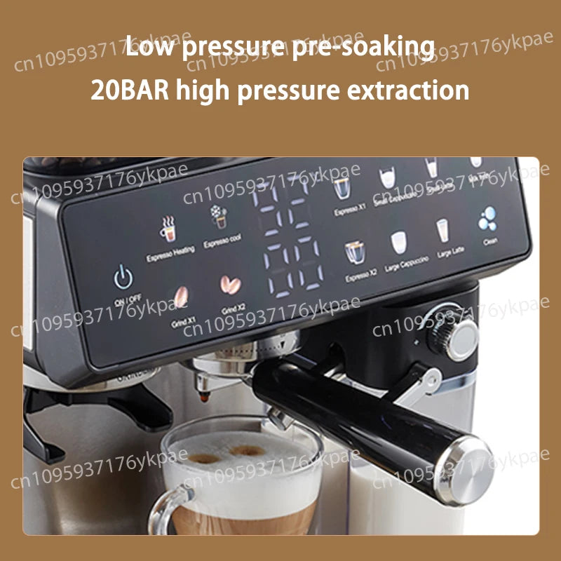Detachable Fully Automatic Coffee Machine Grinder Machine Home Cappuccino Machine Latte Coffee Maker