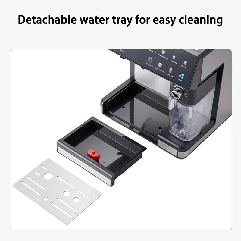 Detachable Fully Automatic Coffee Machine Grinder Machine Home Cappuccino Machine Latte Coffee Maker