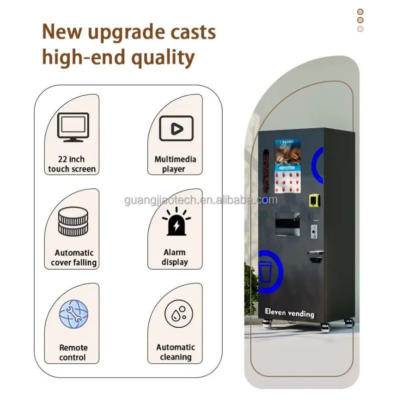 Espresso Coffee Making Machine for Sale Automatic Commercial Coffee Machine 24h Self Freshly Ground Coffee Vending Machine