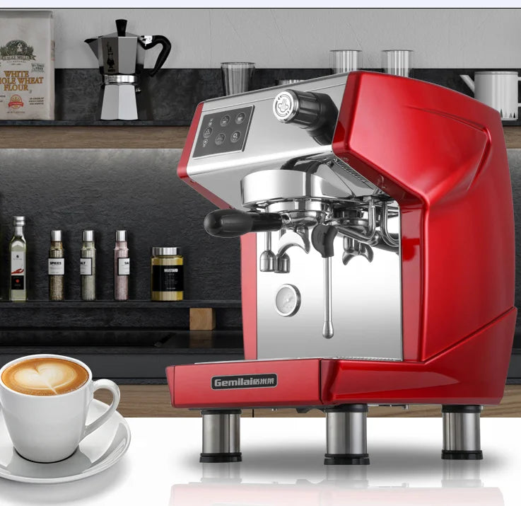 Coffee Machine CRM3200D, 220V 50Hz, 15 Bar Semi-automatic Italian Coffee Making Equipment, with Boiler, Commercial/Household
