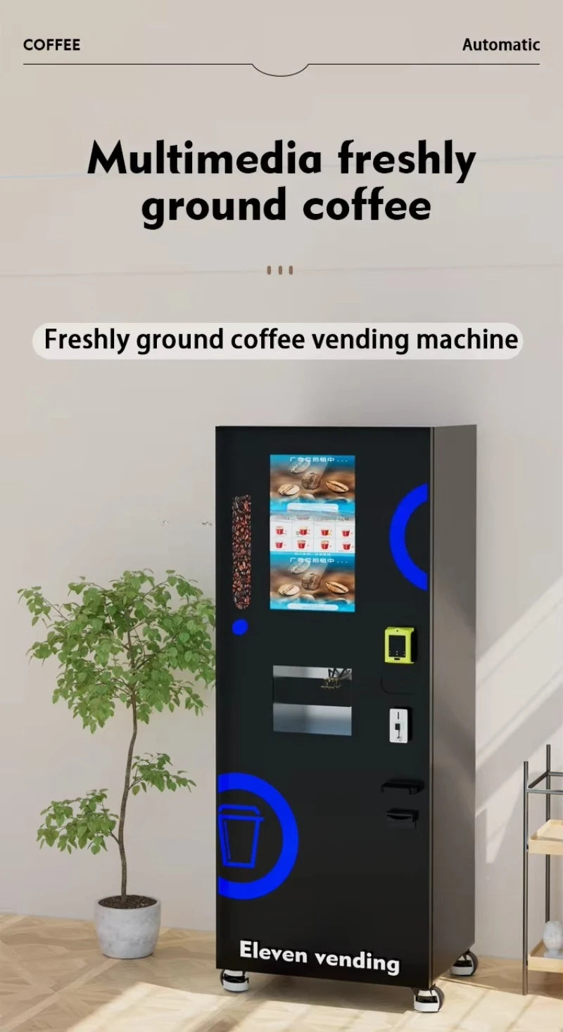 Espresso Coffee Making Machine for Sale Automatic Commercial Coffee Machine 24h Self Freshly Ground Coffee Vending Machine