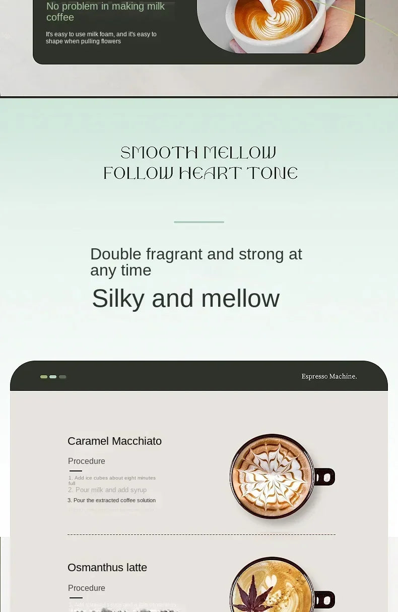 220V retro Italian coffee machine, household small fully semi-automatic concentrated American integrated milk foam machine AE